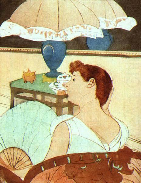 Mary Cassatt The Lamp china oil painting image